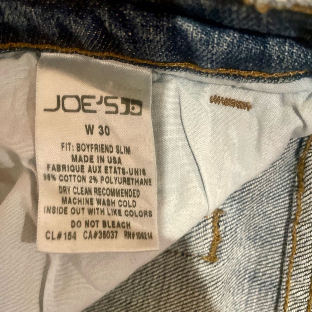 Joe's Jeans - Boyfriend Slim - Distressed- Medium Wash - Women 30 - Picture 6 of 7